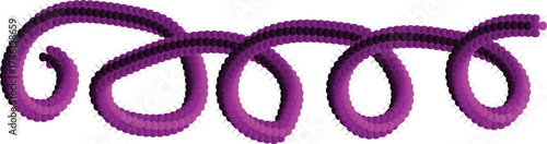 Whimsical coil design: A mesmerizing and colorful illustration of an abstract coil, evoking feelings of motion, energy, and artistic expression. 