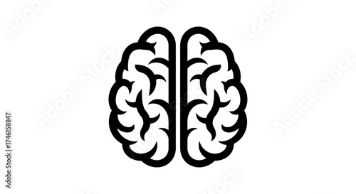 Brain in Hands Icon – Mental Health Mind Care Symbol