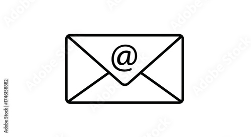 Email Envelope Icon – Communication Message Mail Symbol