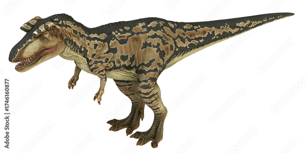 Fototapeta premium Realistic dinosaur illustration with detailed texture