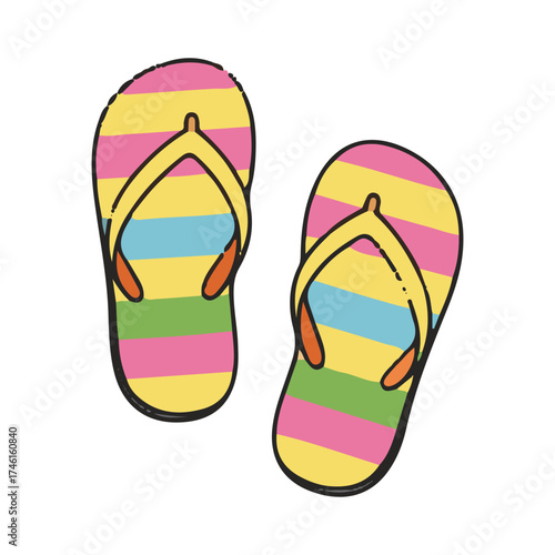 flip-flops illustration design