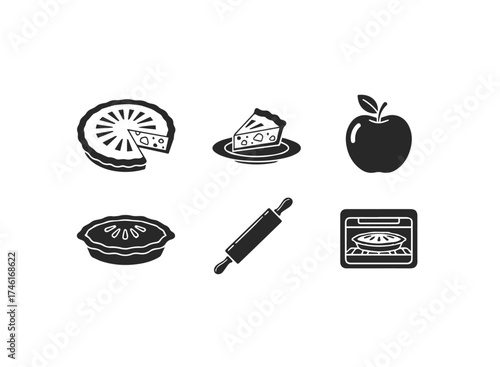 Collection of baking icons