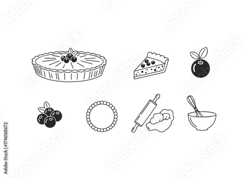 Baking ingredients and tools