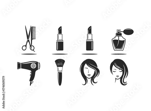 Beauty and cosmetic icons
