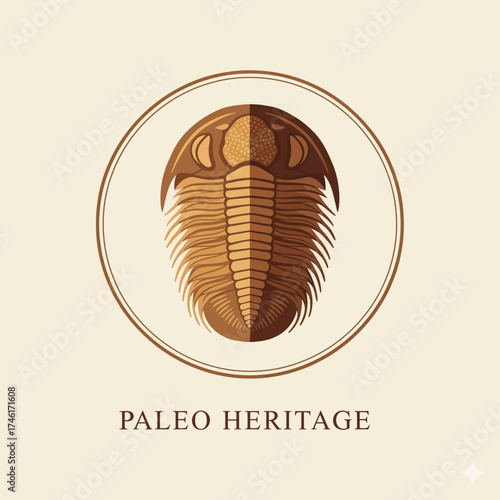 trilobite fossil circle  prehistoric sea extinct ancient evolution 
