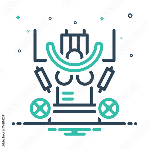 Mix icon for metalworking