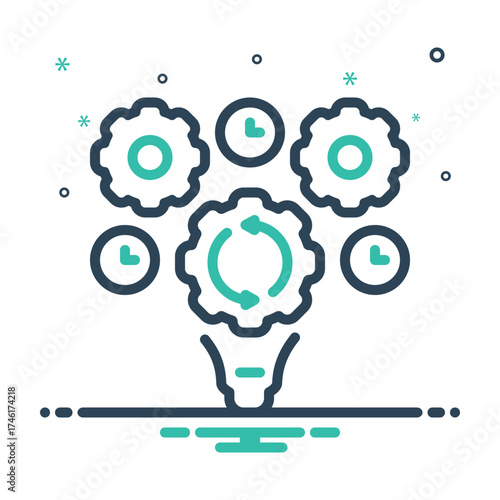 Mix icon for process optimization