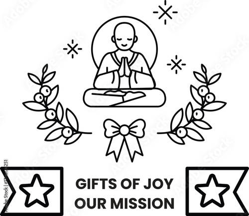 A man is sitting in a lotus position with his hands folded in front of him