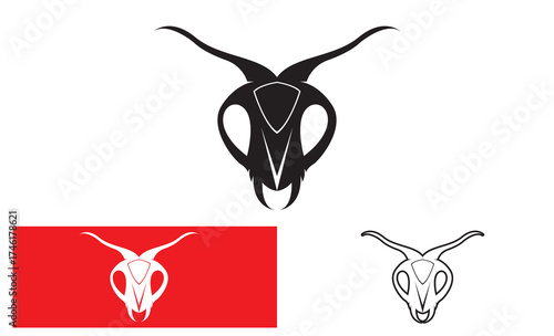 Black head Ant vector illustration design