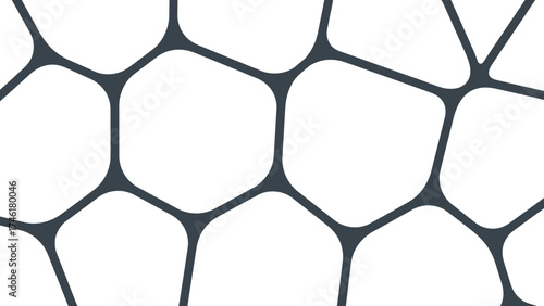 Abstract cellular pattern background with blue lines on white