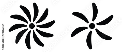 Propeller fan icon. Propeller speed icon, fan icon, abstract Propeller Fan Icon.