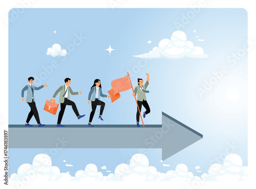 A successful manager motivates and leads a team to achieve goals.