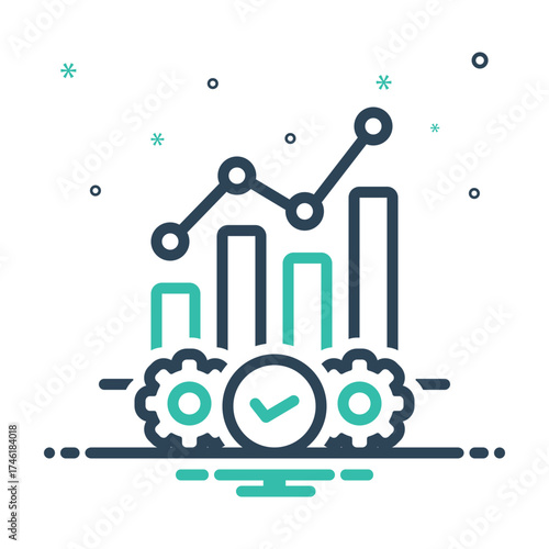 Mix icon for operational efficiency