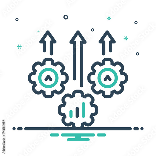 Mix icon for operational excellence
