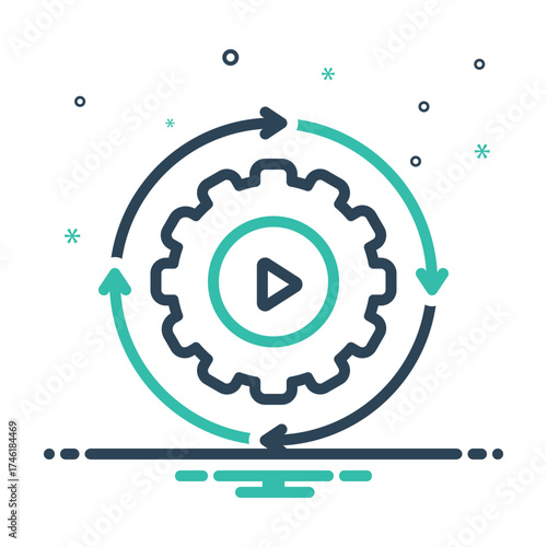 Mix icon for process automation