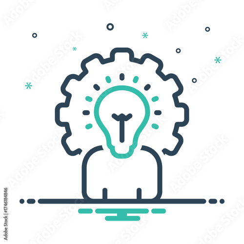 Mix icon for business intelligence