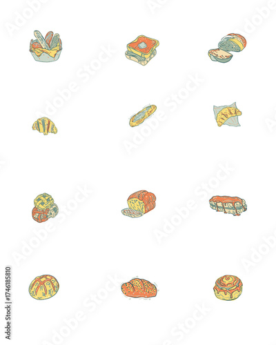Set of food