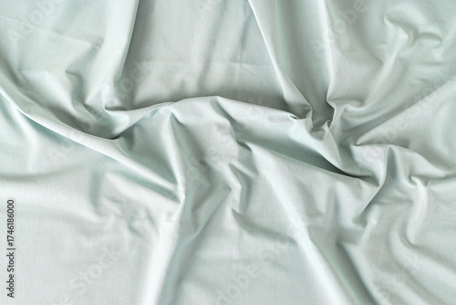 Crumpled light green tablec...