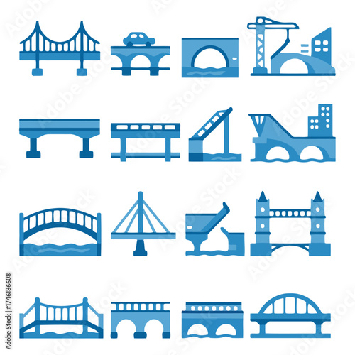 Architectural Wonders: A captivating array of iconic bridges, each a testament to human ingenuity and design. Each structure, stands as a marvel, perfect for any design project.