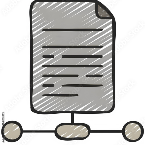 vector illustration of a black and white shopping cart