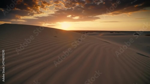 Desert Sunset Breathtaking Dunes & Golden Hour Serenity