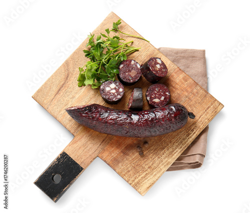 Traditional blood sausage w...