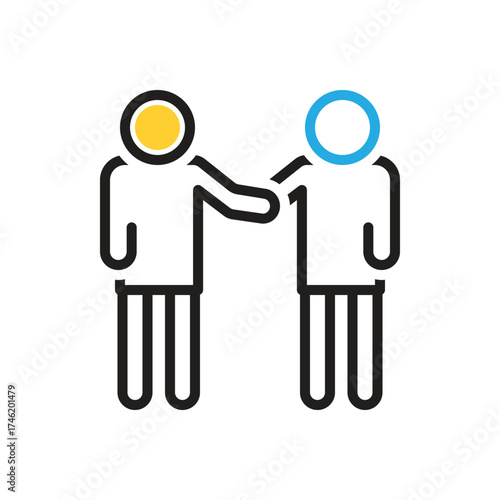 Multi color icon for twin