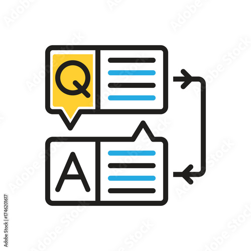Multi color icon for answer