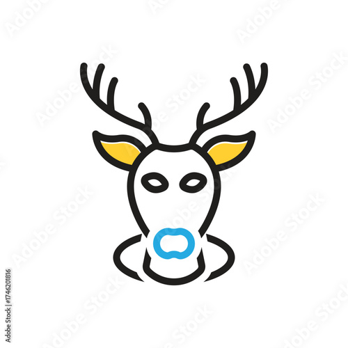 Multi color icon for buck