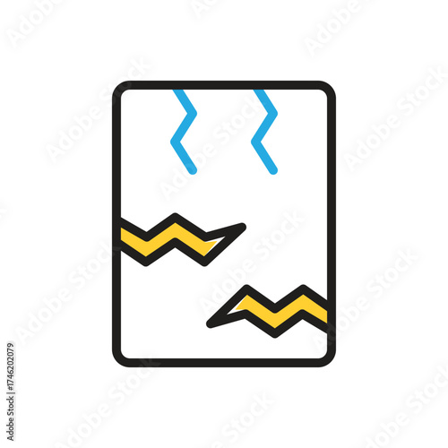 Multi color icon for crack