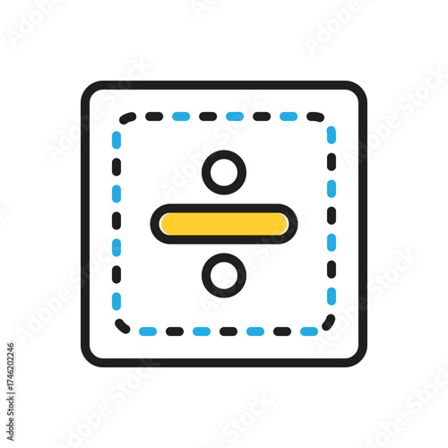 Multi color icon for divide