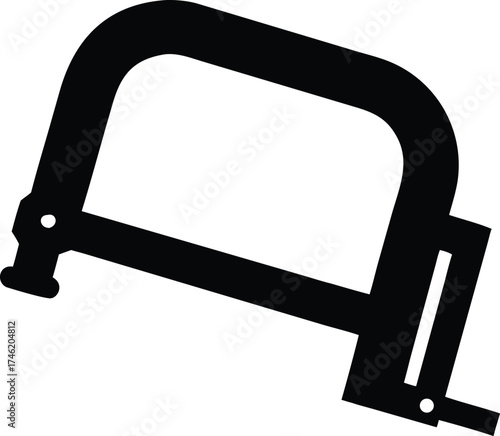 Hacksaw silhouette a versatile hand tool for cutting metal wood and plastic easily
