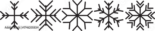 Snowflake icon set snowflake, swirl, pattern, glow. Vector illustration. snowflake glyph flat vector icon