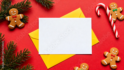 ChristmasGreetingCardWithCookies