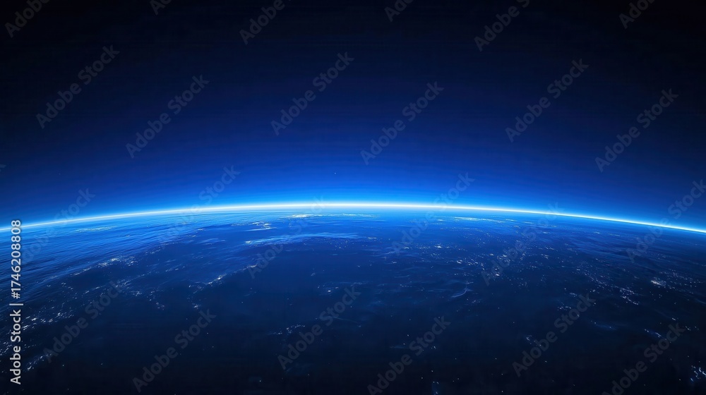 Obraz premium Earth from Space at Night