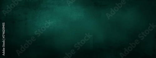 Dark green textured background with smooth grunge surface, subtle lighting, and faded shadows. Minimal abstract backdrop ideal for design, poster, or presentation with moody and elegant tone.