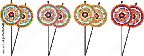 Sri Lankan Traditional Sesath Vector