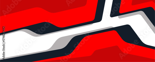 Car decal wrap design vector. Graphic abstract stripe racing background kit designs for vehicle, race car, rally and livery	
