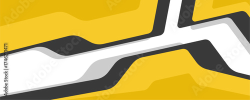 Car decal wrap design vector. Graphic abstract stripe racing background kit designs for vehicle, race car, rally and livery	
