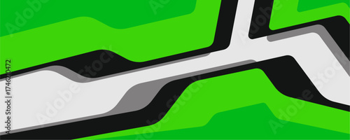 Car decal wrap design vector. Graphic abstract stripe racing background kit designs for vehicle, race car, rally and livery	
