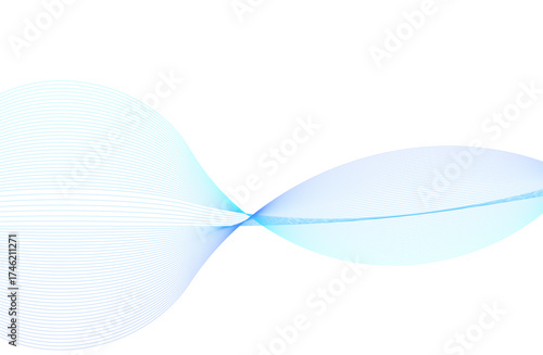 曲線グラデーション抽象的背景　ライトブルー・ブルー　Curved gradient abstract background light blue-blue