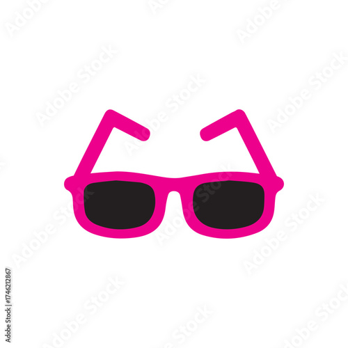 Pink Sunglasses Icon