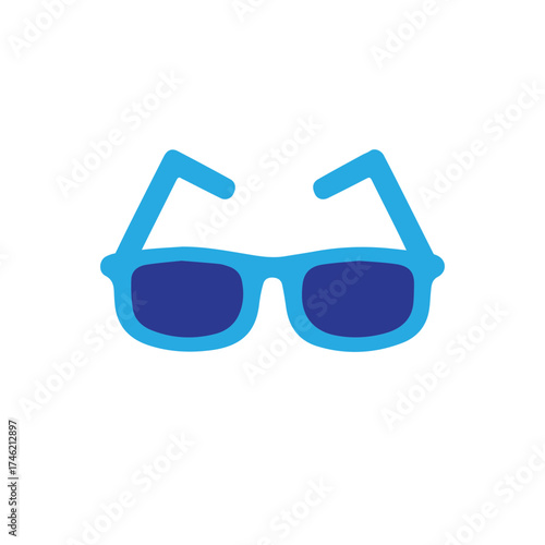 Blue Sunglasses Icon