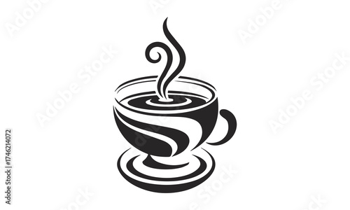 Abstract Tea or Coffee Icon 