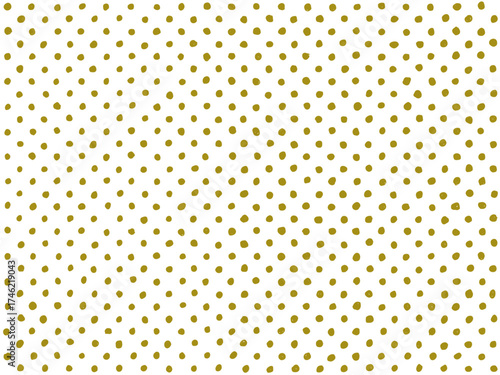 手描き背景　ドット　ゴールド　色鉛筆