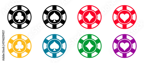 casino poker coin chip 