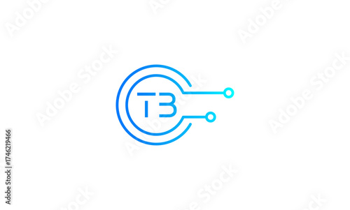 TB initial letters, monogram logo