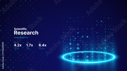 Level Up and Healing Aura Game Effect. Plus Signs Lighting and Bright VFX Aura. Glowing Neon Energy. Teleport Circle Effect. Vector Illustration.