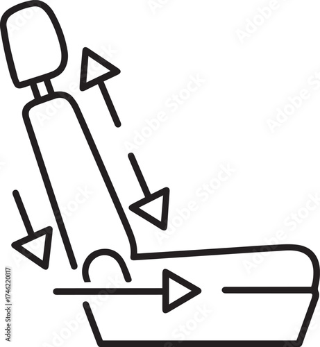 Car Seat Adjustment Icon