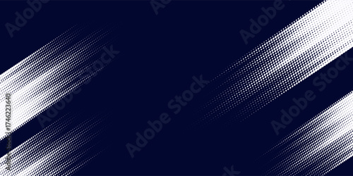 Dots halftone white \u0026 blue color pattern gradient grunge texture background. Dots pop art comics sport style vector illustration